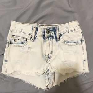 Abercrombie Kids Acid Wash Denim Short Shorts